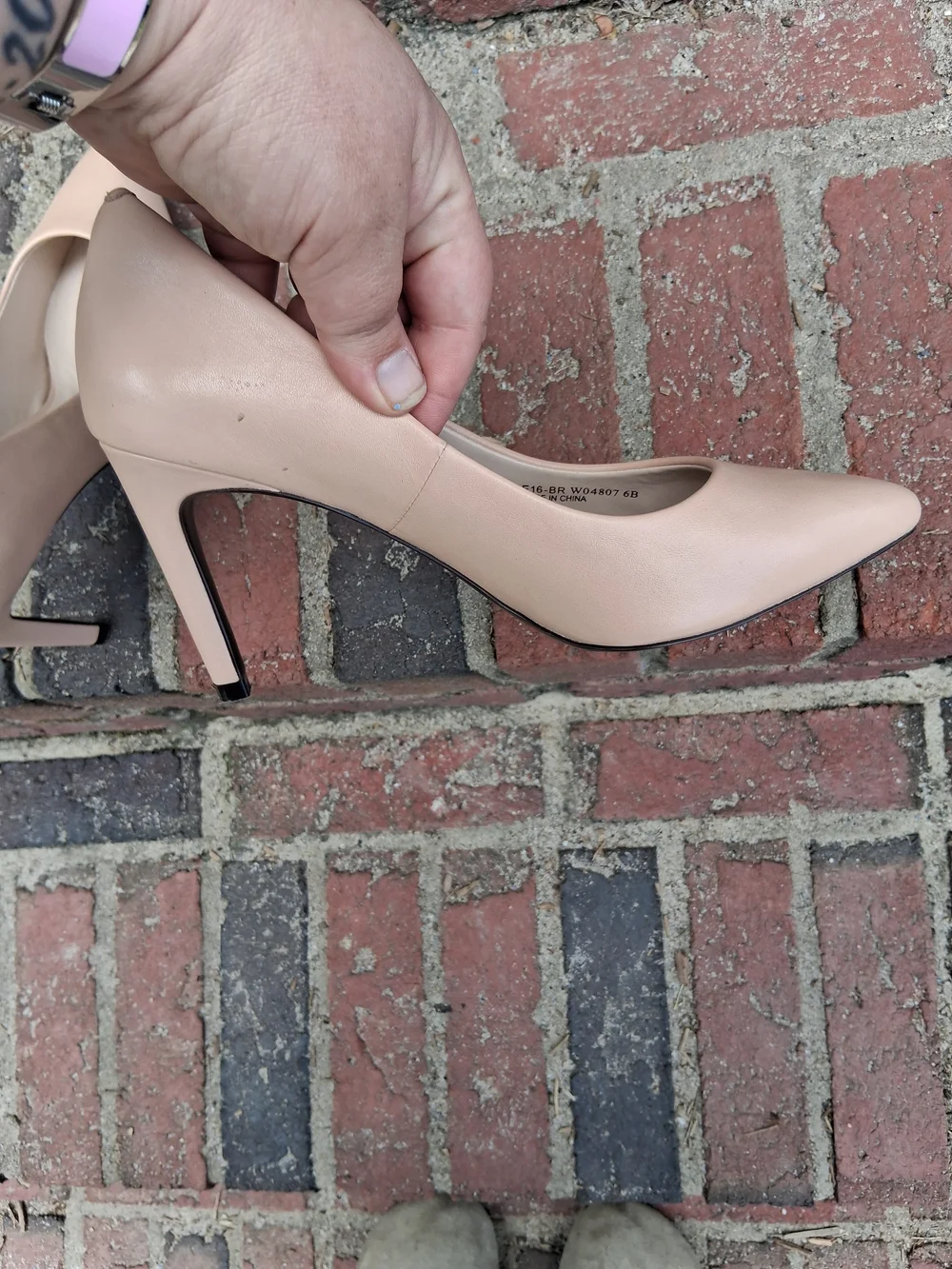 Cole Haan Women's Nude Pointed-Toe Pumps - Picture 8 of 9